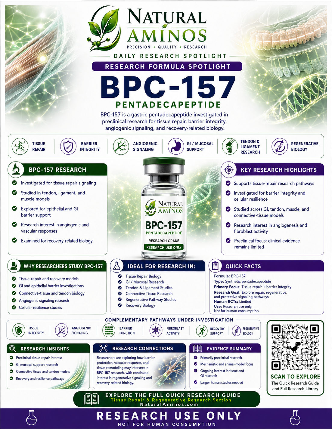 BPC-157 research graphic
